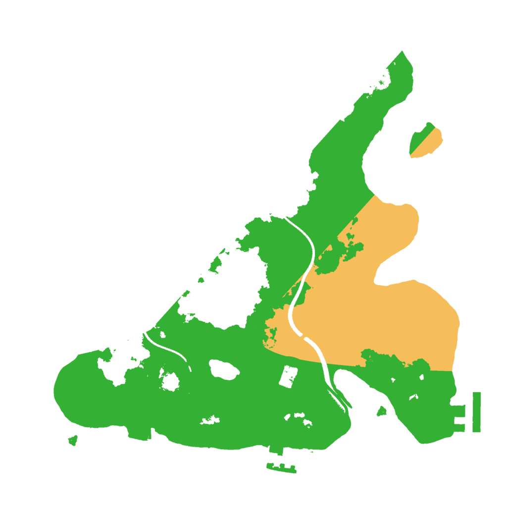 Biome Rust Map: Procedural Map, Size: 2550, Seed: 9268149