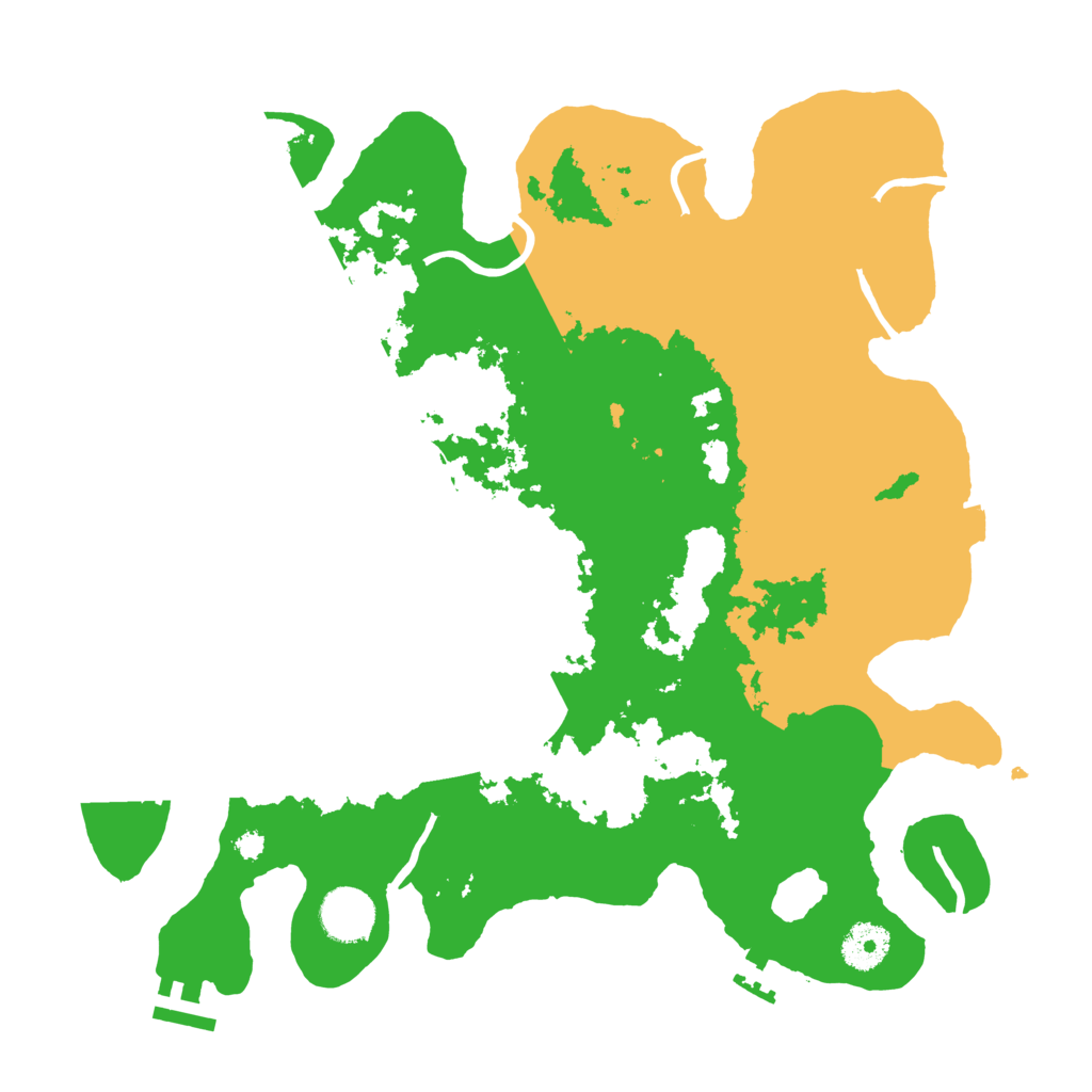 Biome Rust Map: Procedural Map, Size: 3500, Seed: 1392643887