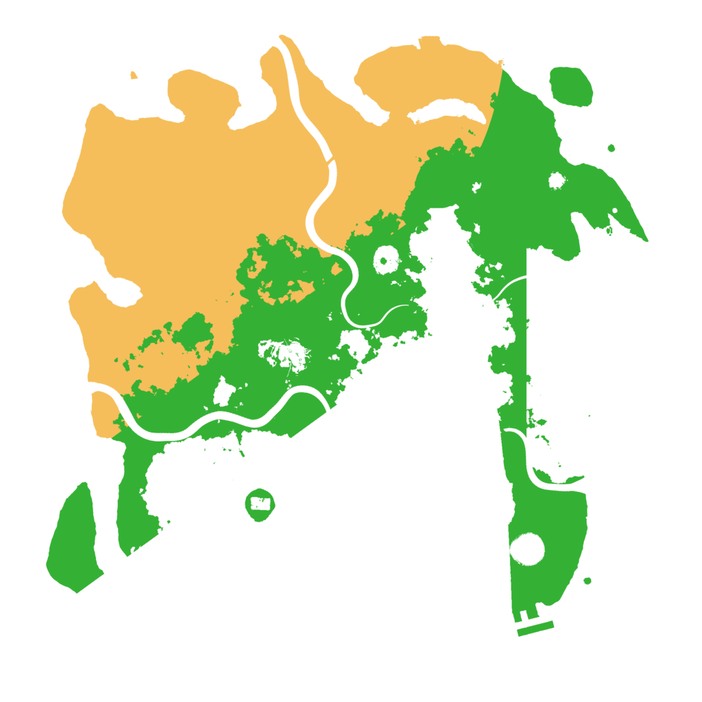 Biome Rust Map: Procedural Map, Size: 3850, Seed: 579516132