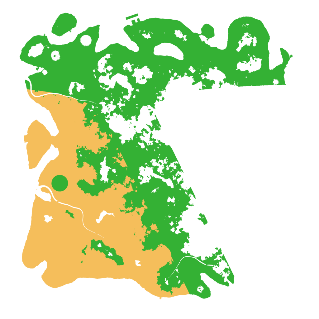 Biome Rust Map: Procedural Map, Size: 5111, Seed: 148555832