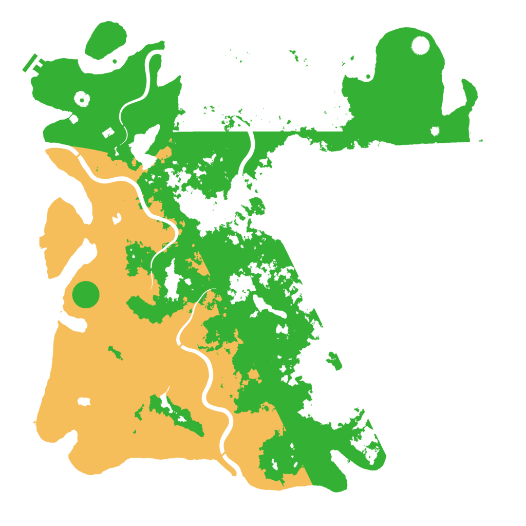 Biome Rust Map: Procedural Map, Size: 5111, Seed: 148555832
