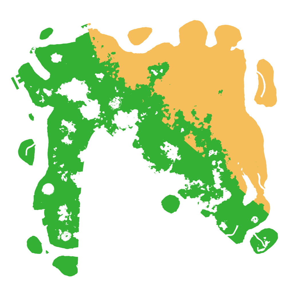 Biome Rust Map: Procedural Map, Size: 4500, Seed: 2035520503