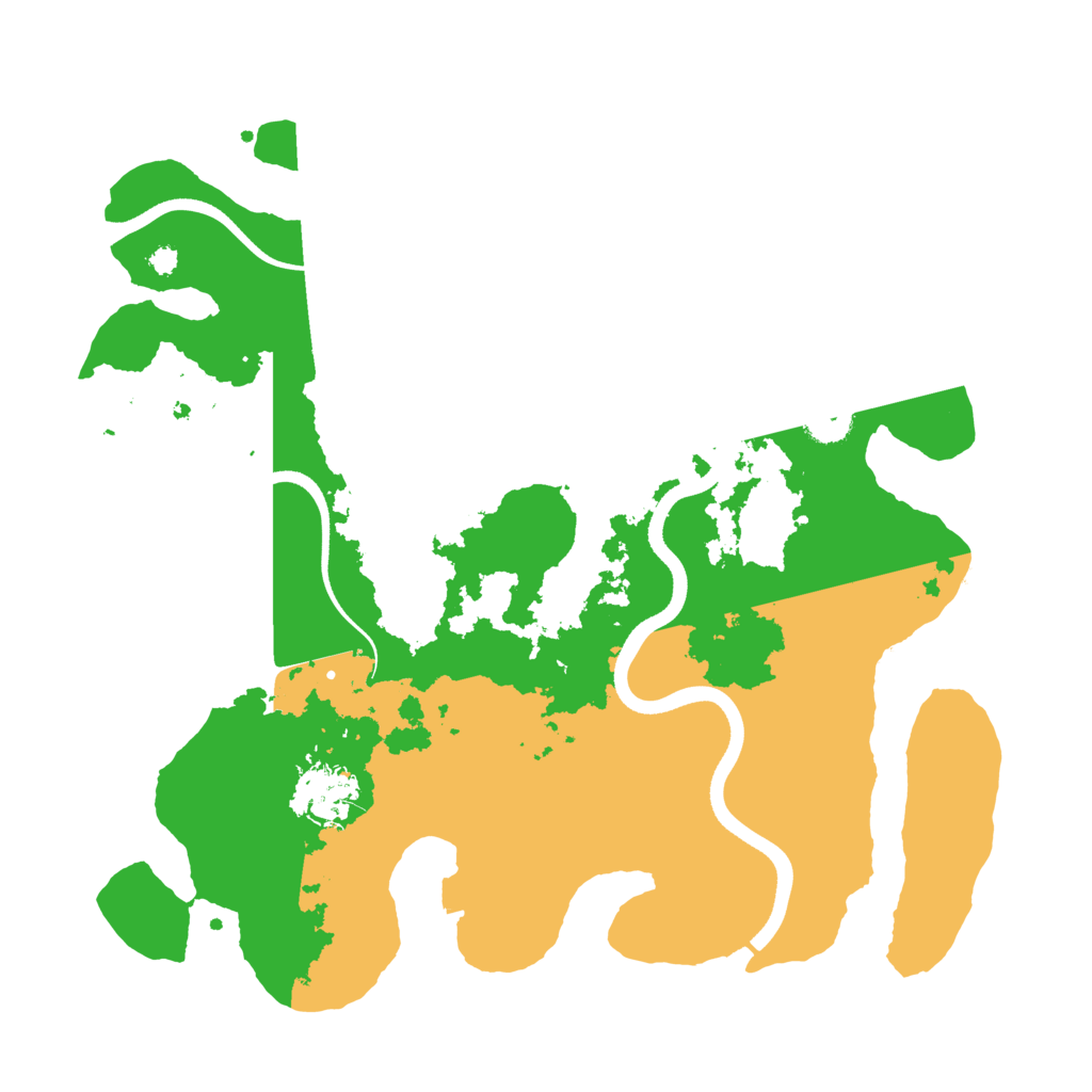 Biome Rust Map: Procedural Map, Size: 3543, Seed: 1