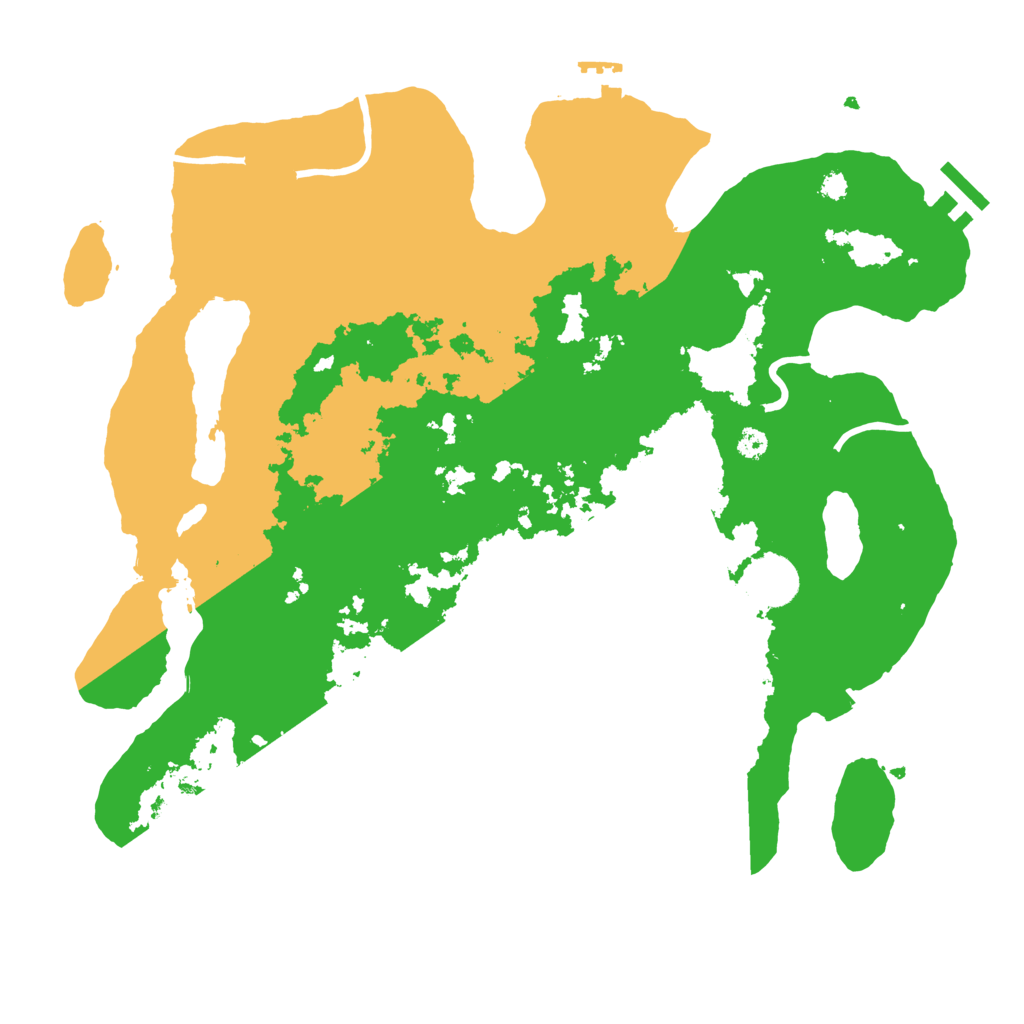 Biome Rust Map: Procedural Map, Size: 3500, Seed: 592151532