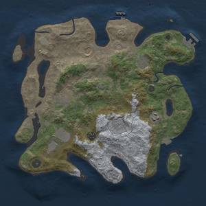 Thumbnail Rust Map: Procedural Map, Size: 3500, Seed: 592151532, 16 Monuments