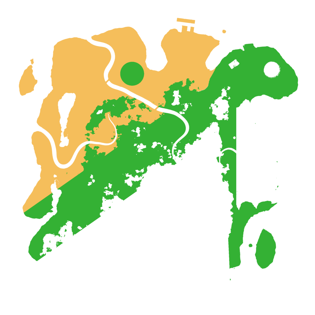 Biome Rust Map: Procedural Map, Size: 3500, Seed: 592151532