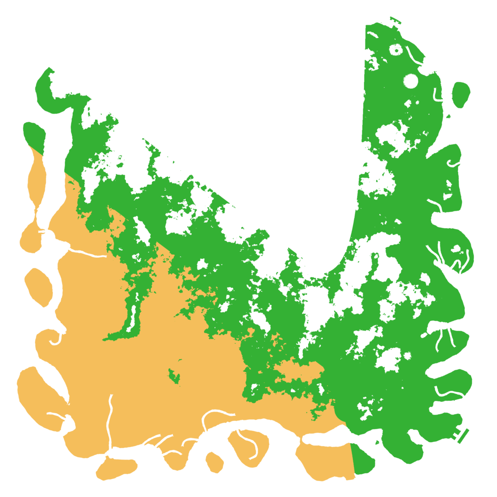 Biome Rust Map: Procedural Map, Size: 6000, Seed: 136706038