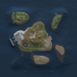 Thumbnail Rust Map: Procedural Map, Size: 2000, Seed: 451789060, 5 Monuments