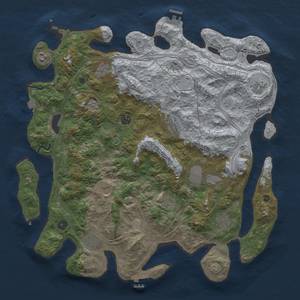 Thumbnail Rust Map: Procedural Map, Size: 4500, Seed: 855932592, 19 Monuments