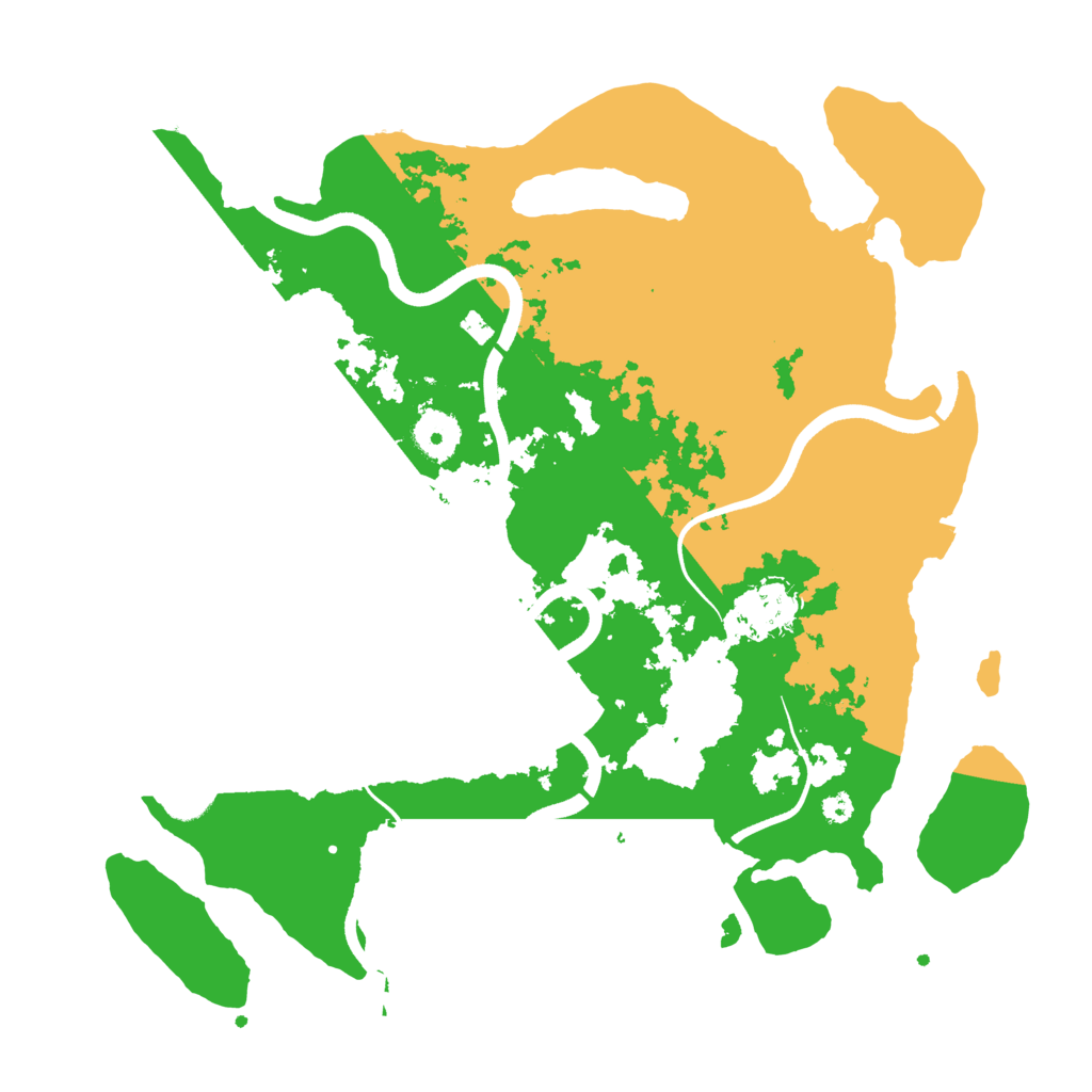 Biome Rust Map: Procedural Map, Size: 3600, Seed: 9152