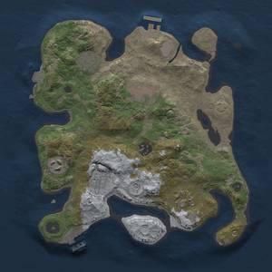 Thumbnail Rust Map: Procedural Map, Size: 3000, Seed: 29630, 13 Monuments