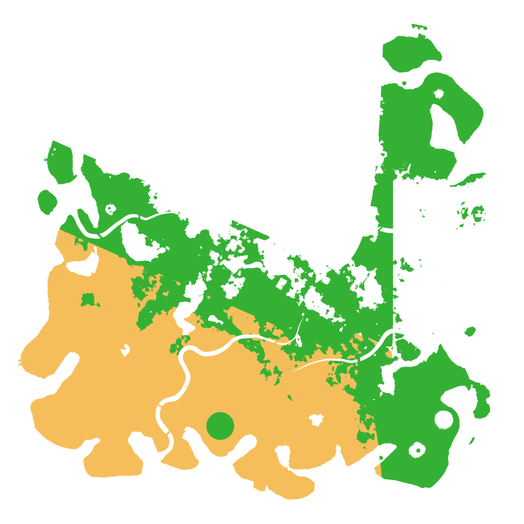 Biome Rust Map: Procedural Map, Size: 5000, Seed: 976212091