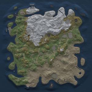 Thumbnail Rust Map: Procedural Map, Size: 4250, Seed: 1586544950, 19 Monuments