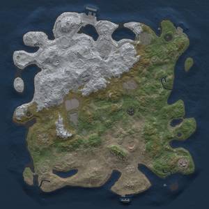 Thumbnail Rust Map: Procedural Map, Size: 3900, Seed: 1397203686, 17 Monuments