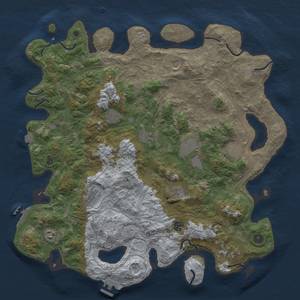 Thumbnail Rust Map: Procedural Map, Size: 4500, Seed: 577756767, 19 Monuments