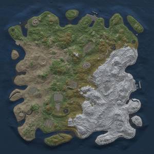 Thumbnail Rust Map: Procedural Map, Size: 4500, Seed: 741076291, 19 Monuments