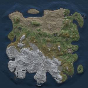 Thumbnail Rust Map: Procedural Map, Size: 4000, Seed: 76532, 19 Monuments