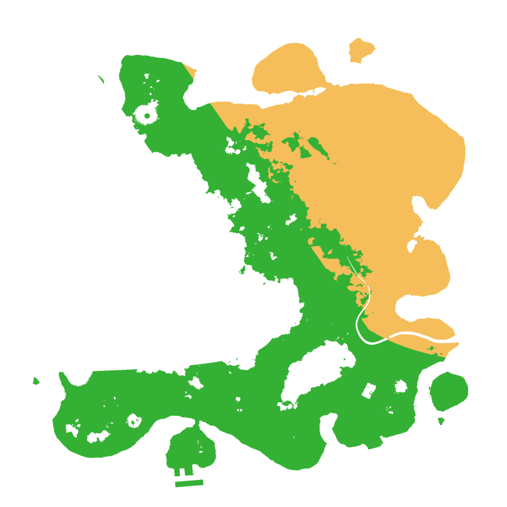 Biome Rust Map: Procedural Map, Size: 3650, Seed: 19686