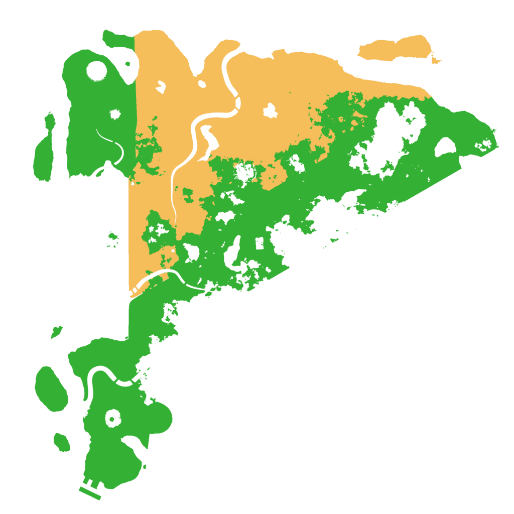 Biome Rust Map: Procedural Map, Size: 4500, Seed: 999811129