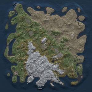 Thumbnail Rust Map: Procedural Map, Size: 4500, Seed: 1882040263, 19 Monuments