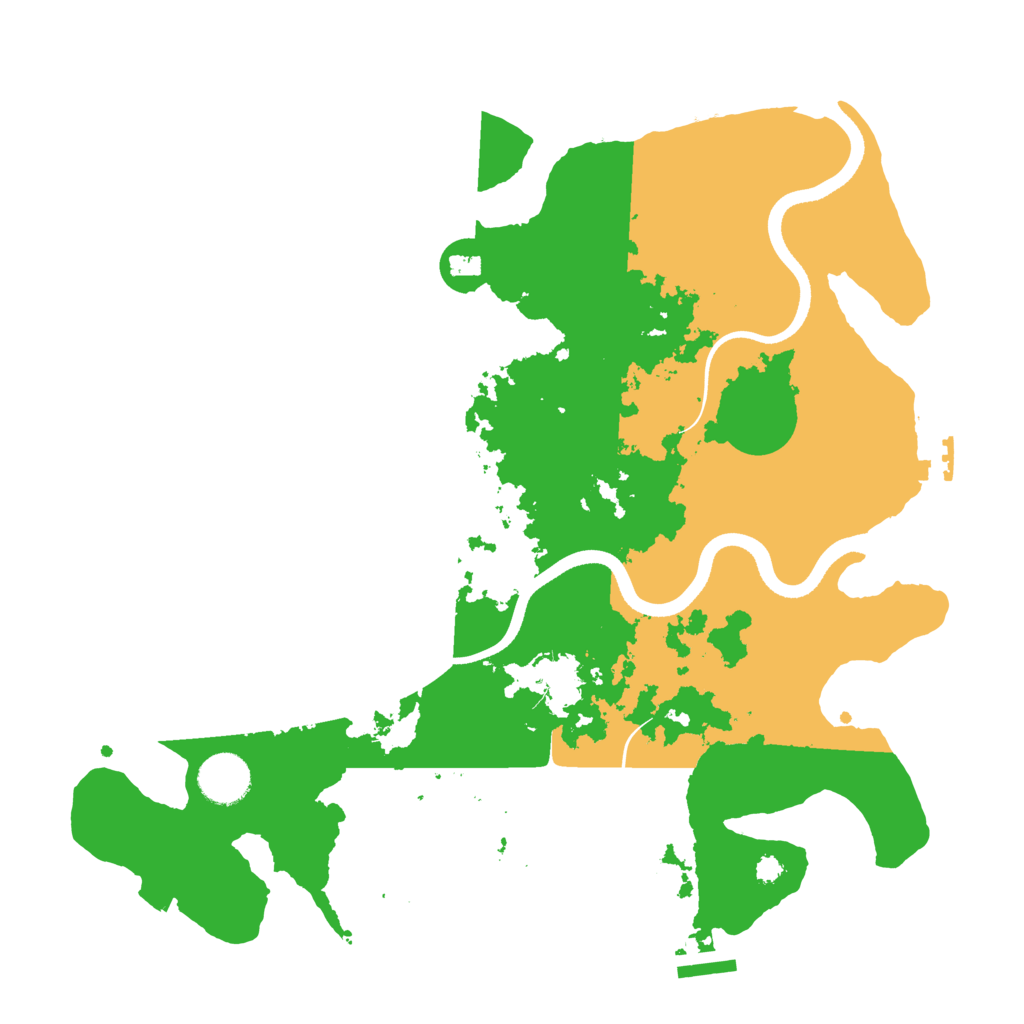 Biome Rust Map: Procedural Map, Size: 3500, Seed: 750303935