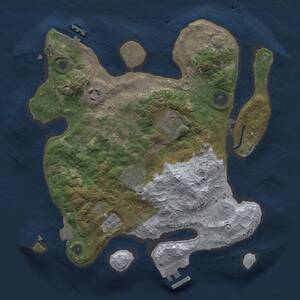 Thumbnail Rust Map: Procedural Map, Size: 3000, Seed: 1955041700, 9 Monuments