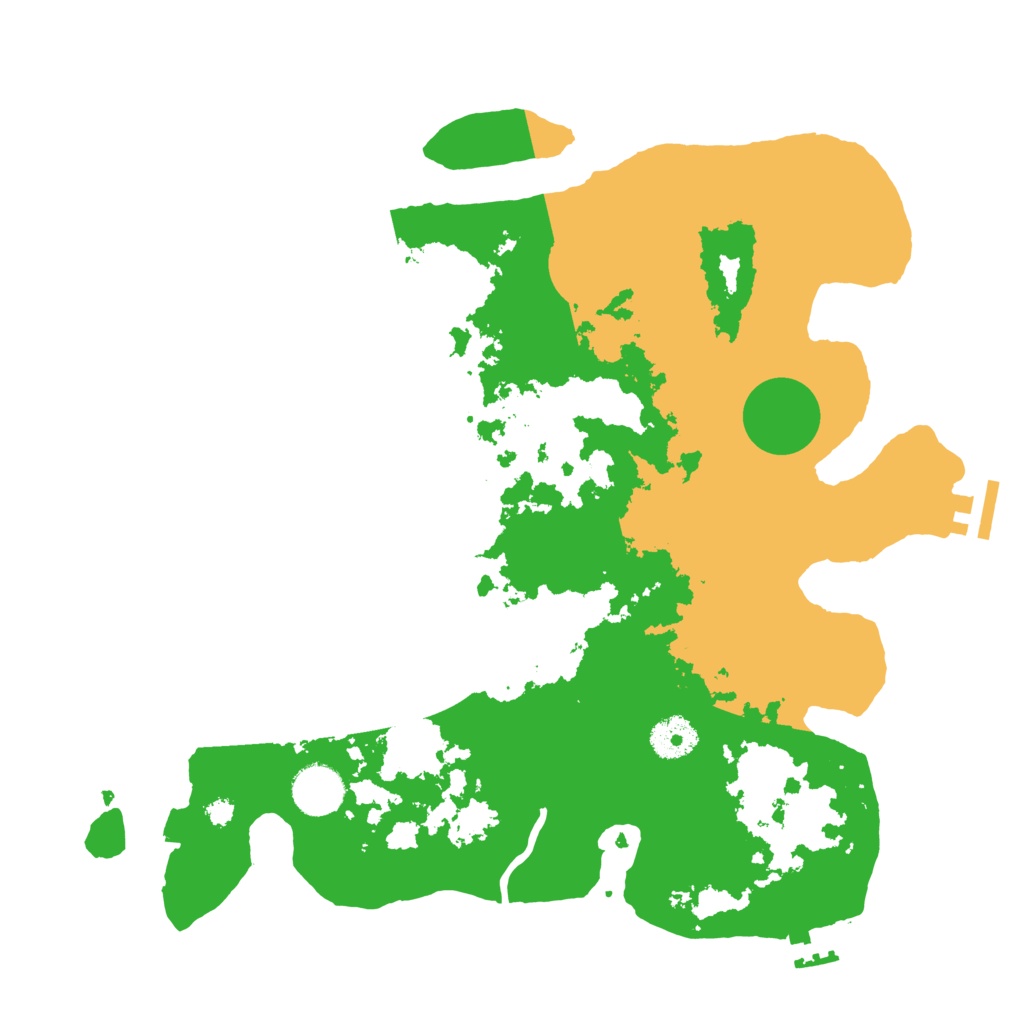 Biome Rust Map: Procedural Map, Size: 3500, Seed: 686144113