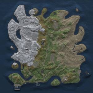 Thumbnail Rust Map: Procedural Map, Size: 3750, Seed: 531481, 16 Monuments