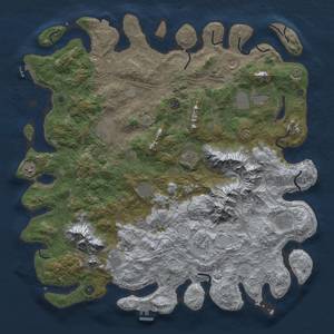 Thumbnail Rust Map: Procedural Map, Size: 5000, Seed: 1644688160, 19 Monuments