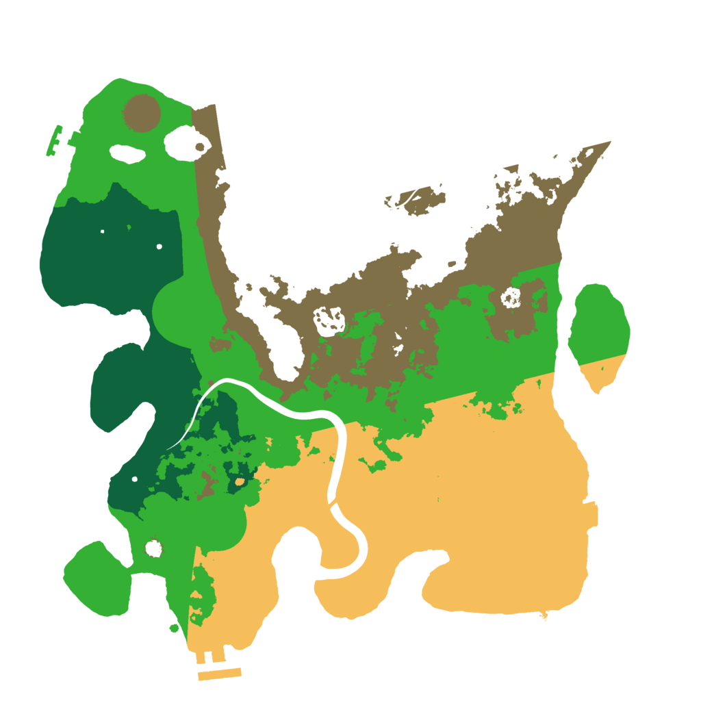 Biome Rust Map: Procedural Map, Size: 3277, Seed: 1