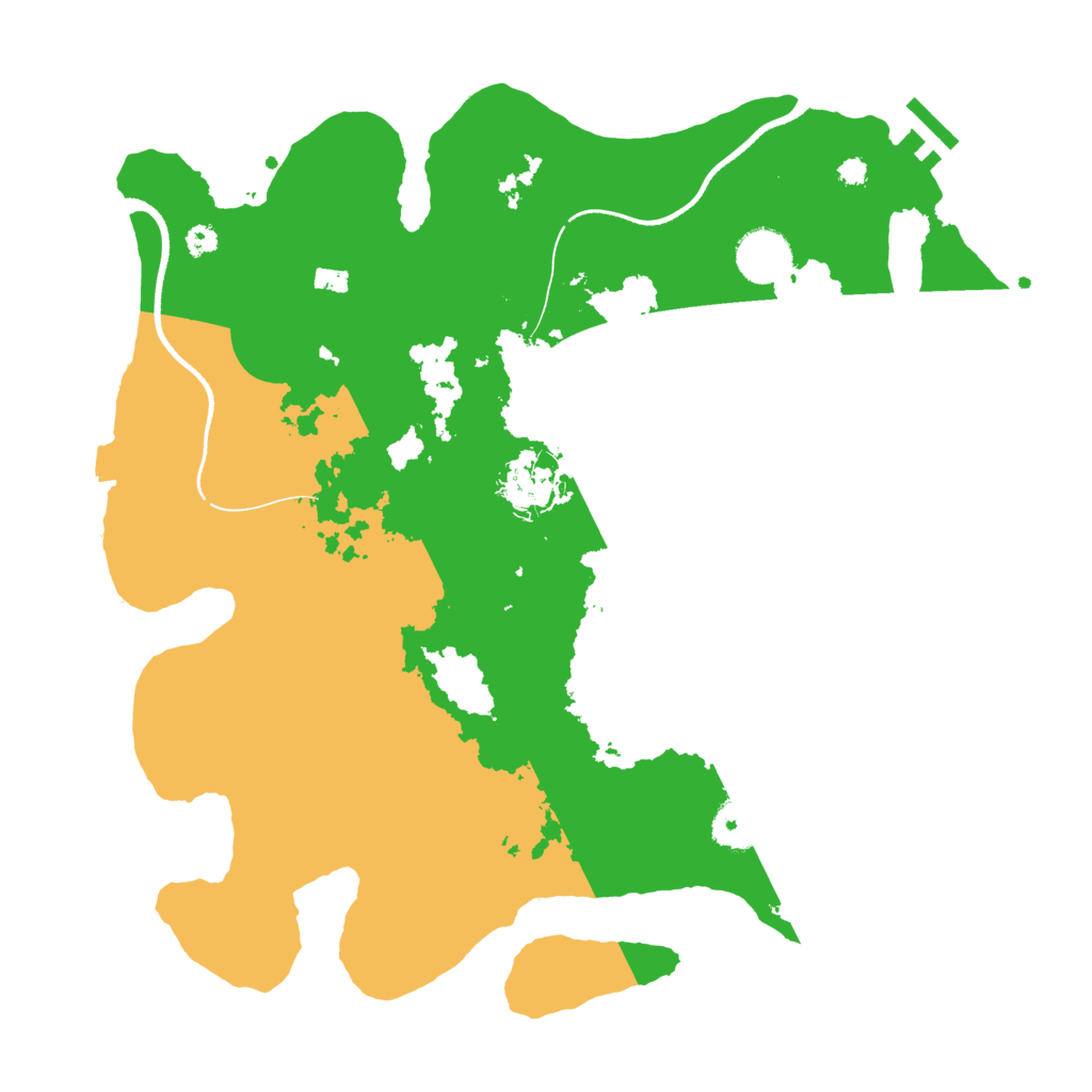 Biome Rust Map: Procedural Map, Size: 3500, Seed: 48653475