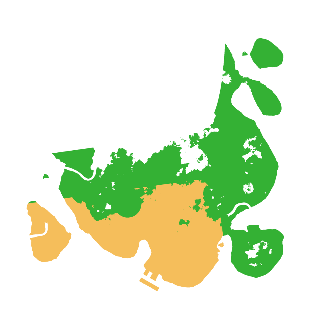 Biome Rust Map: Procedural Map, Size: 3000, Seed: 1205984