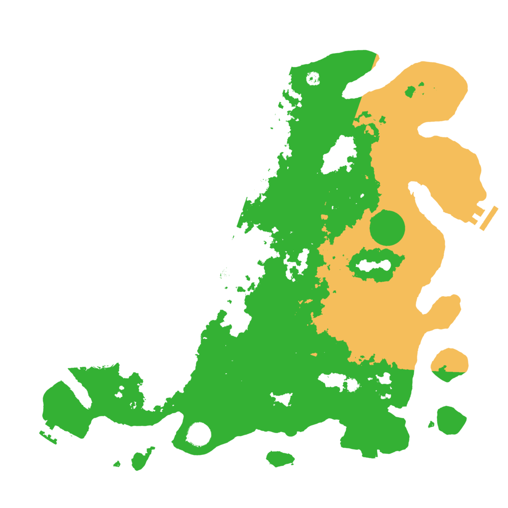 Biome Rust Map: Procedural Map, Size: 3800, Seed: 18667982