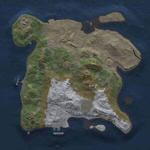 Thumbnail Rust Map: Procedural Map, Size: 3000, Seed: 93684129, 11 Monuments