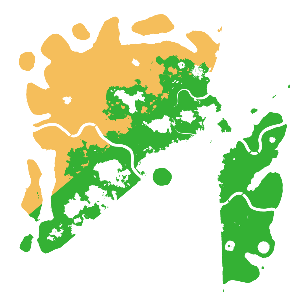 Biome Rust Map: Procedural Map, Size: 4500, Seed: 19920921