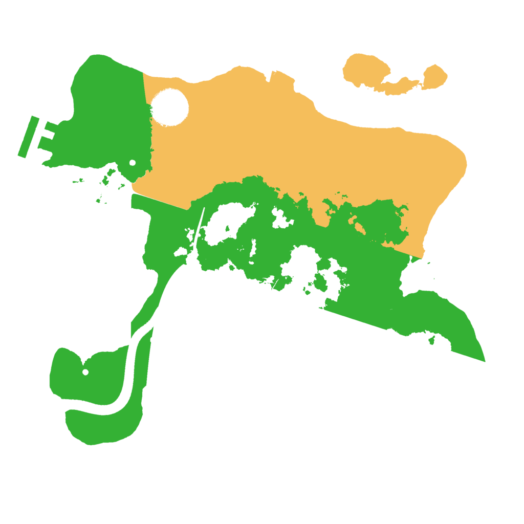 Biome Rust Map: Procedural Map, Size: 2500, Seed: 1899927793