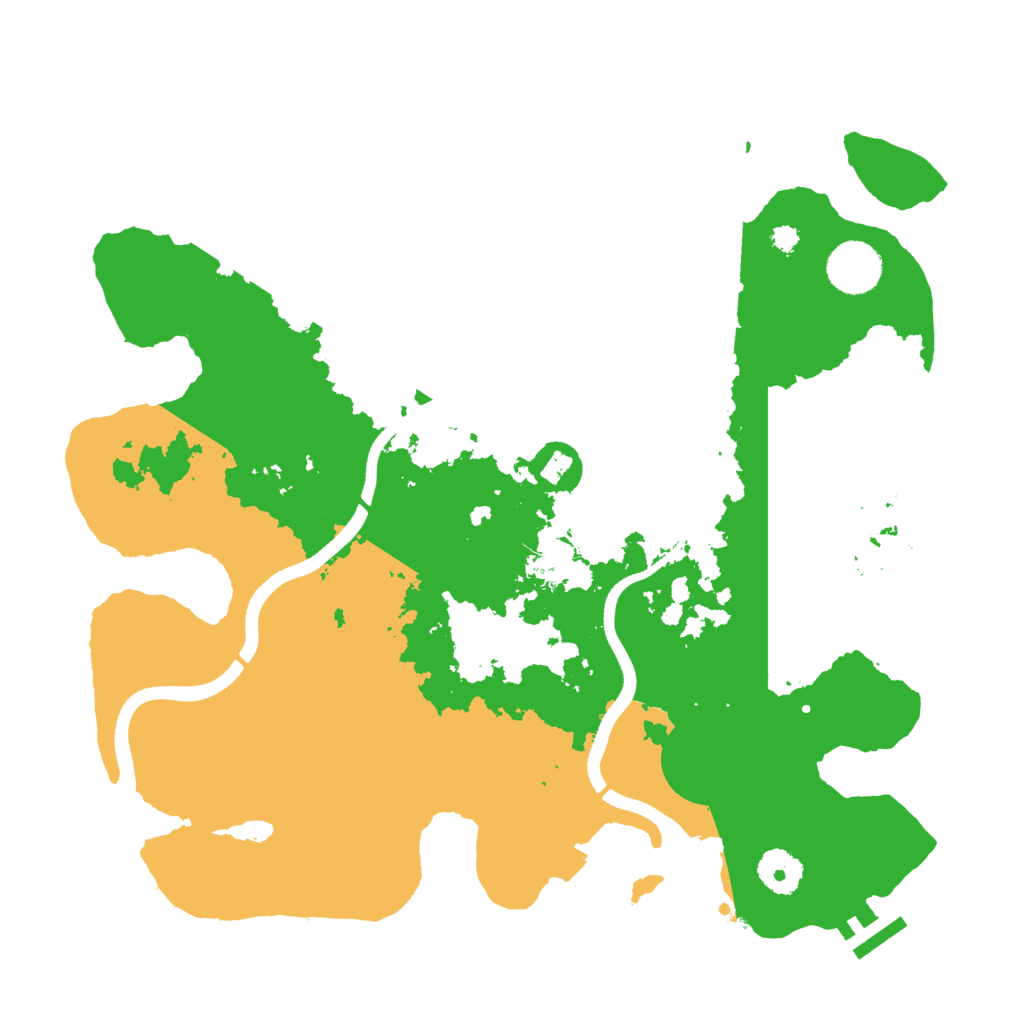 Biome Rust Map: Procedural Map, Size: 3500, Seed: 853539818