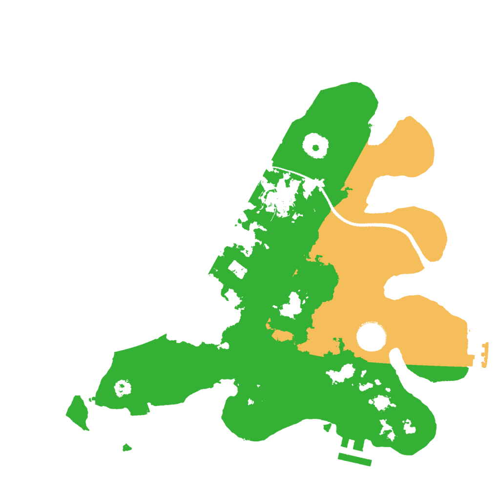 Biome Rust Map: Procedural Map, Size: 3000, Seed: 31300