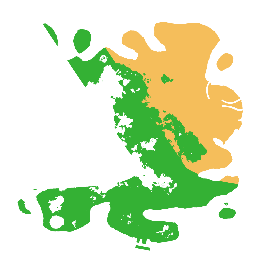 Biome Rust Map: Procedural Map, Size: 3500, Seed: 464940694