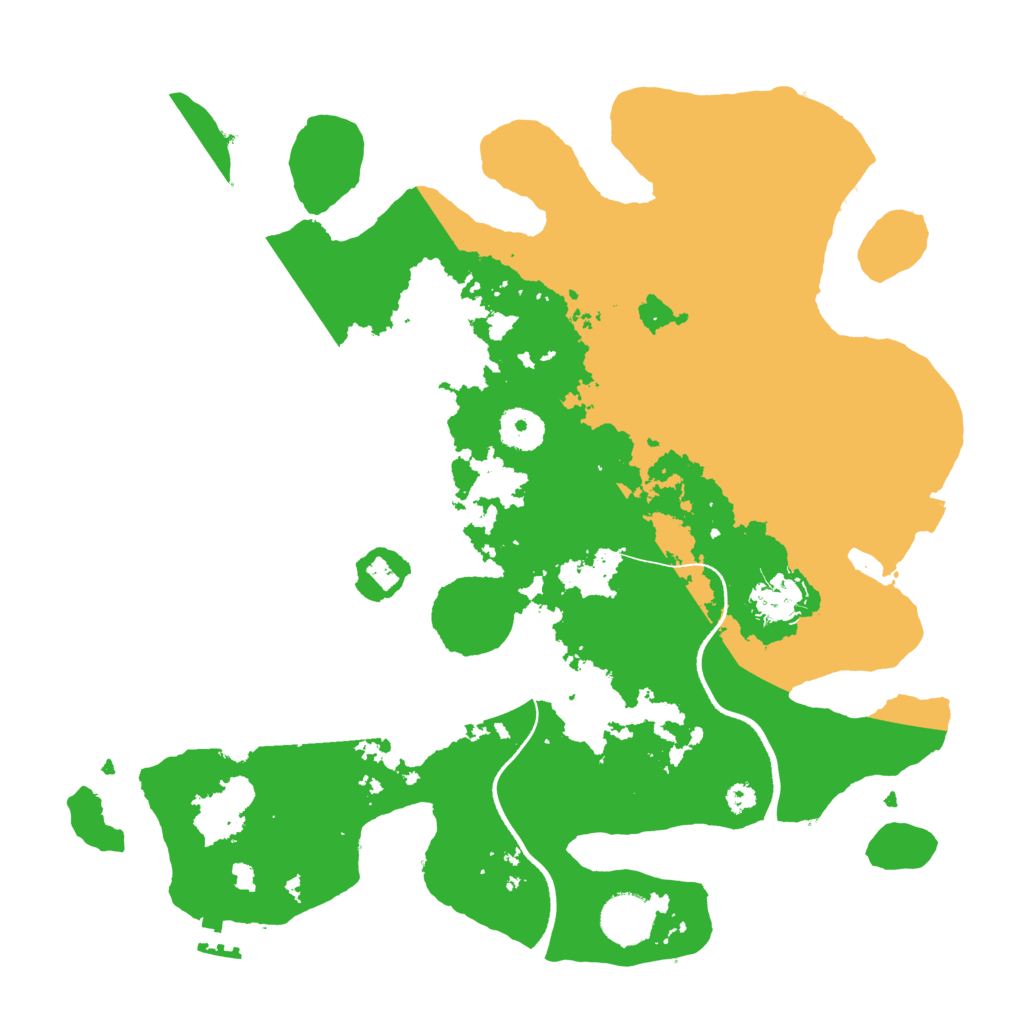 Biome Rust Map: Procedural Map, Size: 3500, Seed: 464940694