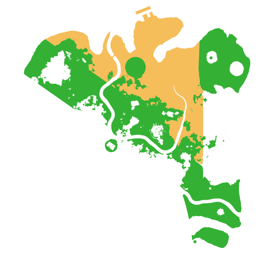 Biome Rust Map: Procedural Map, Size: 3500, Seed: 2001549264