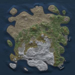 Thumbnail Rust Map: Procedural Map, Size: 3500, Seed: 1211151785, 16 Monuments