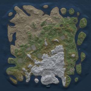 Thumbnail Rust Map: Procedural Map, Size: 4500, Seed: 81906872, 17 Monuments