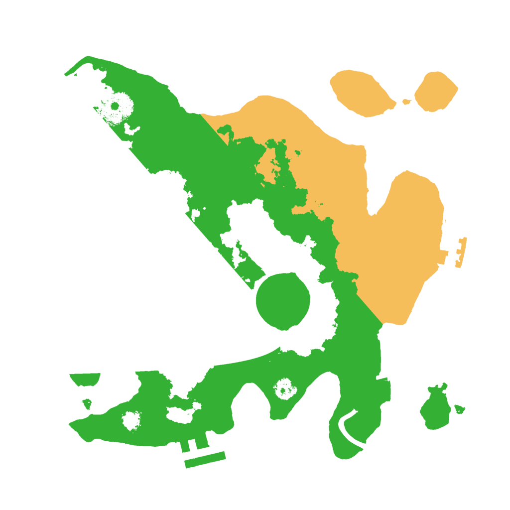 Biome Rust Map: Procedural Map, Size: 2500, Seed: 998851084