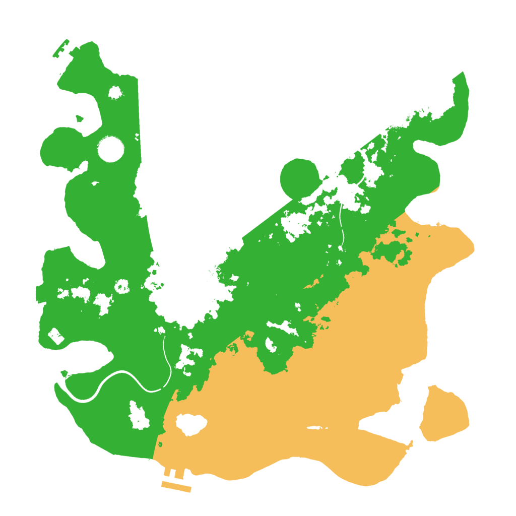 Biome Rust Map: Procedural Map, Size: 3500, Seed: 2003631194