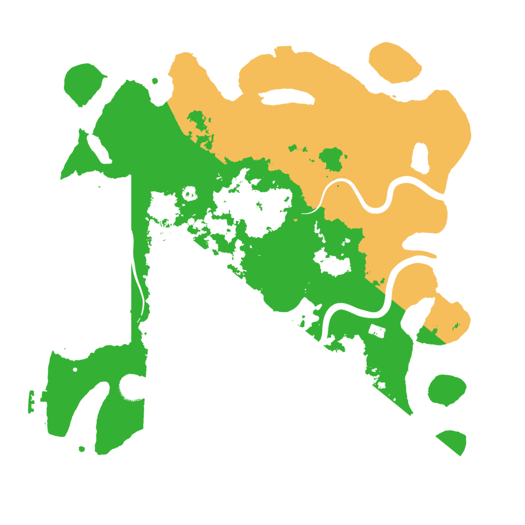 Biome Rust Map: Procedural Map, Size: 3500, Seed: 135513