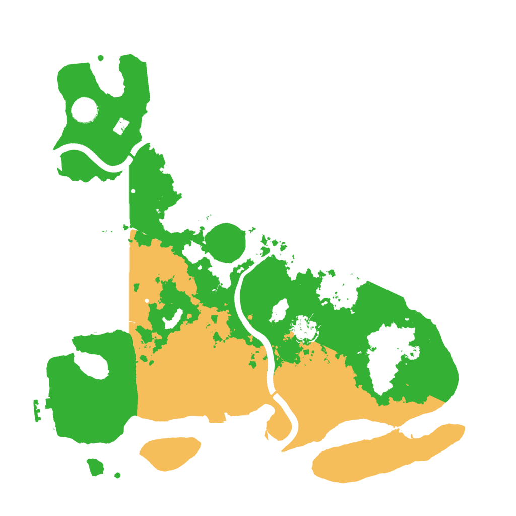 Biome Rust Map: Procedural Map, Size: 3500, Seed: 1234799727