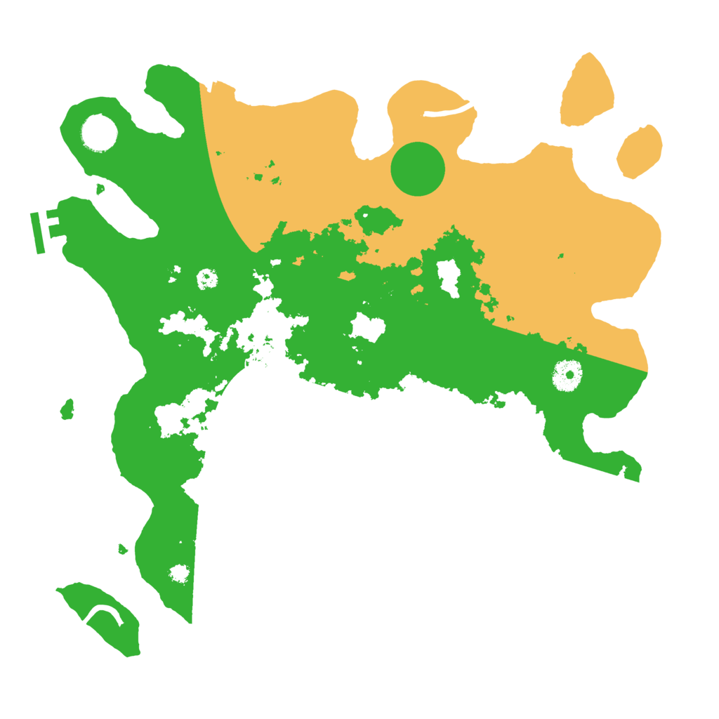 Biome Rust Map: Procedural Map, Size: 3500, Seed: 992755629