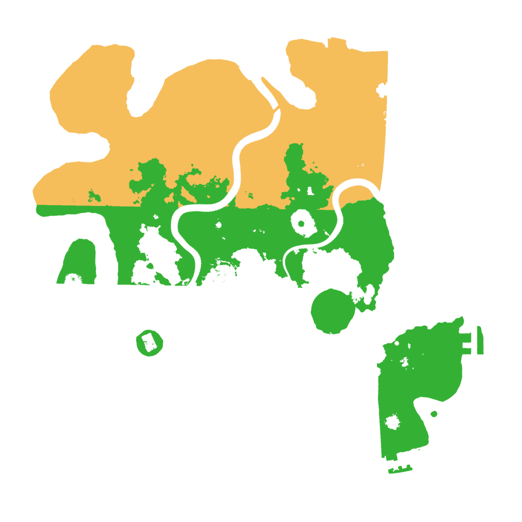 Biome Rust Map: Procedural Map, Size: 3300, Seed: 997203678