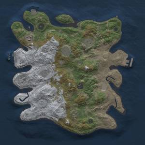 Thumbnail Rust Map: Procedural Map, Size: 3400, Seed: 88997503, 15 Monuments